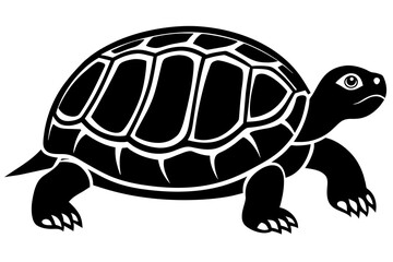 turtle silhouette vector illustration