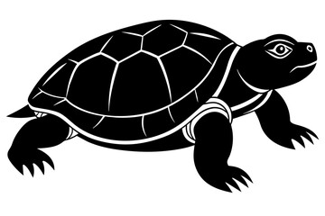 turtle silhouette vector illustration
