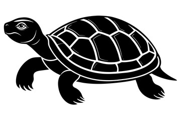 turtle silhouette vector illustration