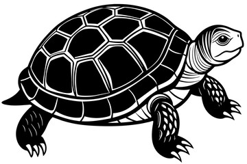 turtle silhouette vector illustration