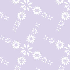 Naklejka na ściany i meble indigo blue floral seamless vector pattern for fabric