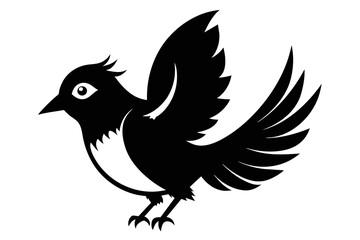  silhouette image,Indiebird,vector illustration,white background