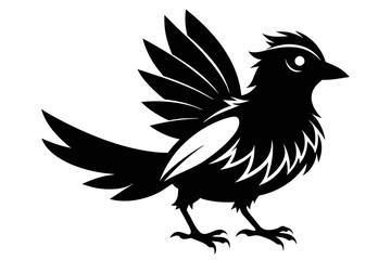  silhouette image,Indiebird,vector illustration,white background