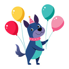 three-diffirent-shape-balloons-in-the-dog-hand-illustrations