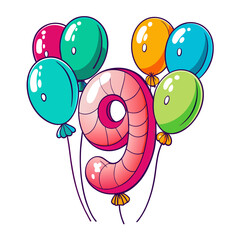 write-97-by-balloons-style-drawing