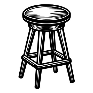 recommend clip art: Bar stool silhouette vector illustration svg file