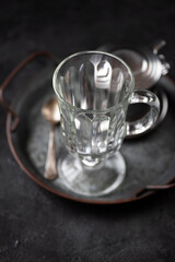 An empty Irish coffee glass for Vietnamese coffee - 774414228