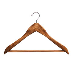 Wooden Clothes Hanger Isolated