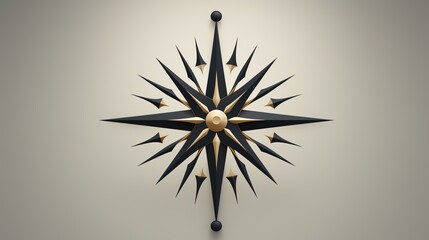 A logo icon resembling a clean, geometric representation of a compass needle.