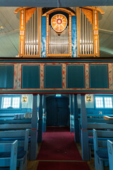 A l'intérieur d'une église catholique du peuple Sami en Laponie en Suède