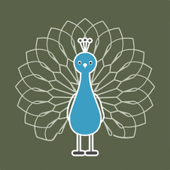 Peacock Vector