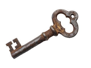 Vintage Key on Transparent