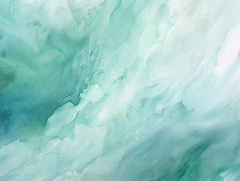 Silver Emerald Coral abstract watercolor paint background barely noticeable with liquid fluid texture for background, banner with copy space and blank text area
