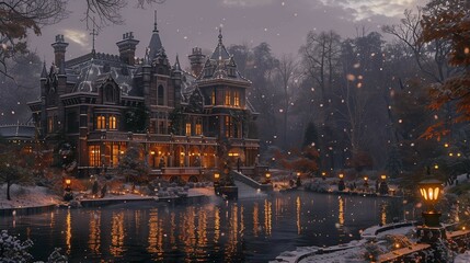 Dusk Falls on the Haunted Manor, generative ai