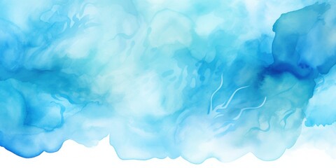 Sky Blue abstract watercolor stain background pattern  - obrazy, fototapety, plakaty