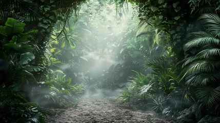 Foto auf Acrylglas Foggy entrance to the jungle © PhotoHunter