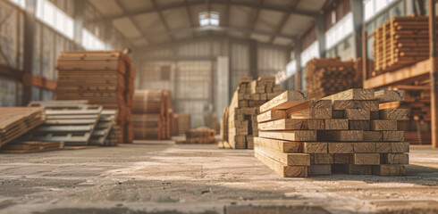 Building Essentials: Warehouse Stash of Wooden Beams