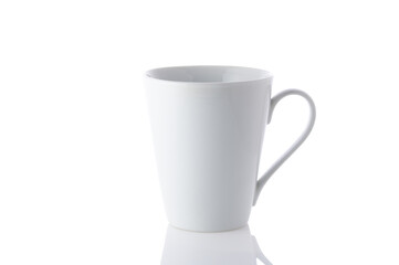 White cup isolated on white background 1
