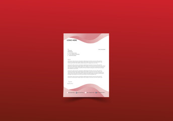 Elegant professional and minimalist letterhead template design. 