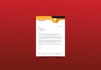 Elegant professional and minimalist letterhead template design.
