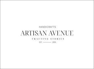 Minimal and Aesthetic typography logo template for company and beauty business