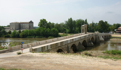 Located in Edirne, Turkey, Ekmekcizade Ahmet Pasha Tunca Bridge was built in the 17th century.