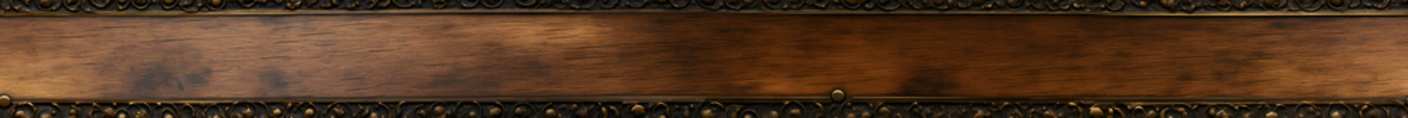 texture edging brass and wood strip, antique, shiny