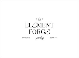 Minimal and Aesthetic typography logo template for company and beauty business