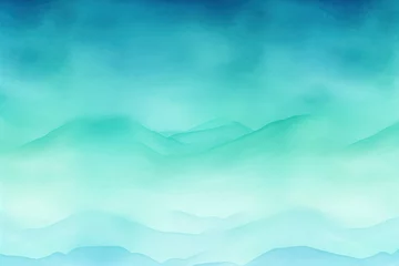 Gardinen Turquoise barely noticeable very thin watercolor gradient smooth seamless pattern background with copy space  © Lenhard