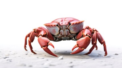 crab walking white background 8k photography, ultra HD, sharp