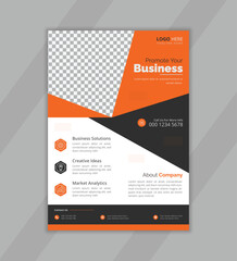 Business promotion flyer design template