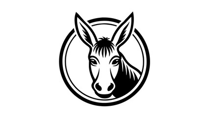 a-horse-icon-in-circle-logo vector illustration