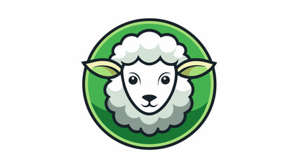 a--sheep-icon-in-circle-logo vector illustration 