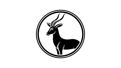 a-picture-of--a--antelope-icon-in-circle-logo 