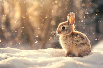 Enchanting Winter Bunny