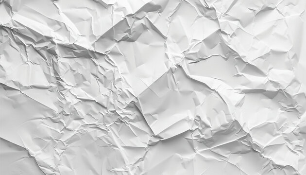 Crumpled of white paper for background and texture concept. Crumpled white paper. Abstract background for the designer.