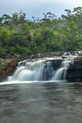 Cachoeira no distrito de Conselheiro Mata, na cidade de Diamantina, Estado de Minas Gerais, Brasil