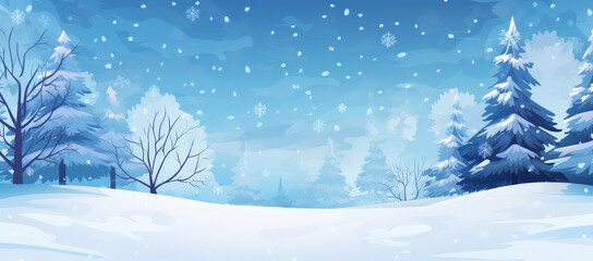 Mesmerizing Snowscape Frosty Winter Wonderland Stock Image