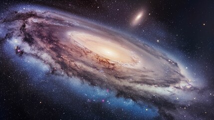 Image of majestic spiral galaxy. - 774452481