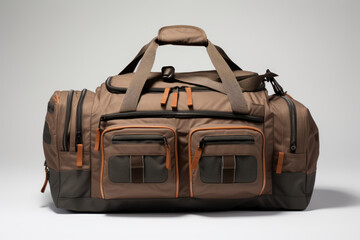 Stylish Men's Duffel Bag with Versatile Pockets and Durable Nylon Construction