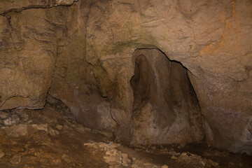 Speleology. The Bacho Kiro cave, Dryanovo, Bulgaria.