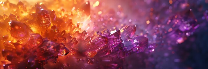 A shimmering crystalline texture, inspired by the aetherial energy that flows through the land, with radiant hues and magical sparkles created with Generative AI Technology