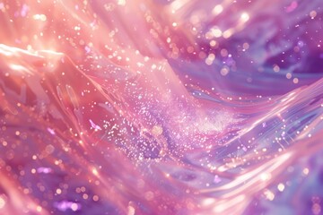 A shimmering crystalline texture, inspired by the aetherial energy that flows through the land, with radiant hues and magical sparkles created with Generative AI Technology - obrazy, fototapety, plakaty