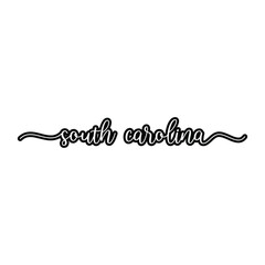 Vector South Carolina text typography design for tshirt hoodie baseball cap jacket and other uses vector	