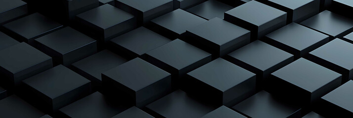 Background. Black matte squares and rectangles. Flares of light and shadows.