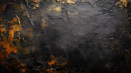 Fotobehang Old grunge copper bronze rustic texture, Generative AI © puffin