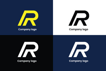 letter r logo, letter p logo, letter rp logo, letter rp company logo, letter rp finance company logo logomark - obrazy, fototapety, plakaty
