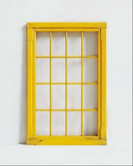 Obraz premium window in the wall isolated on white background