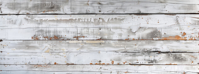 Faded White Shiplap Background: Authentic Distressed Wood