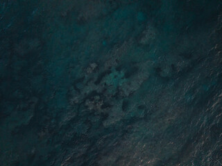 Aerial view of waves in Hawaii
